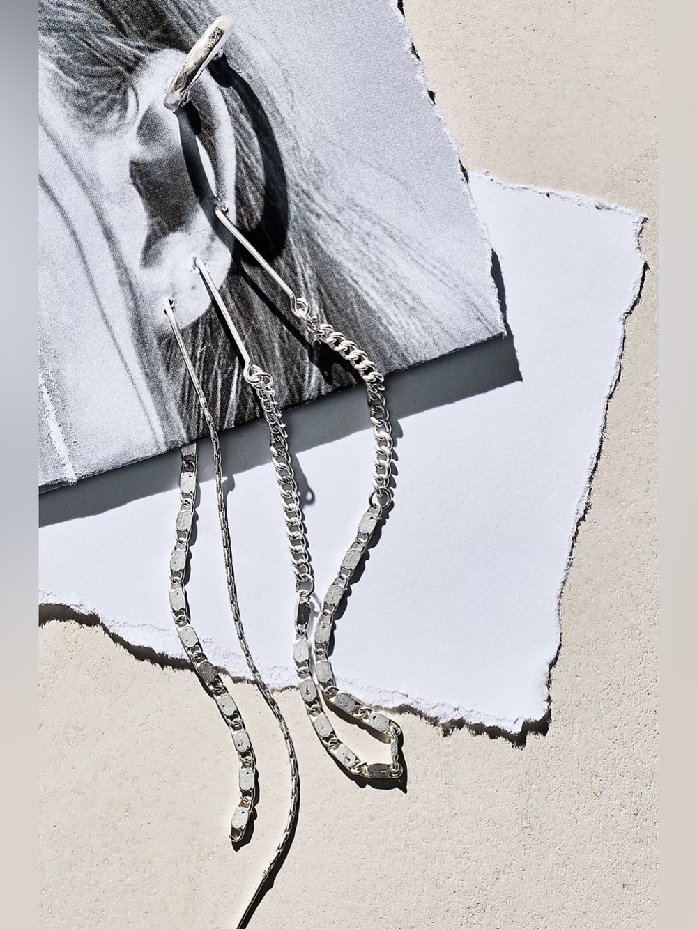 NWT Free People Lola Threader Set Silver